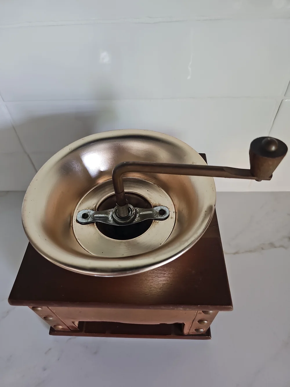 Vintage Gail Craft Coffee Grinder Mill – Rustic Farmhouse Decor (Missing Drawer)